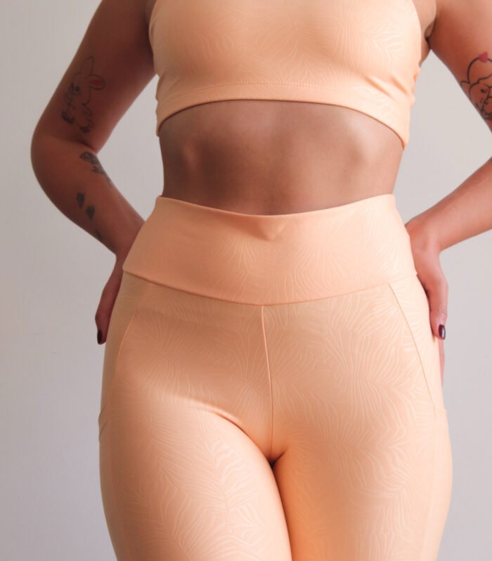 Conjunto Top Cruz com Calça Laranja Frio
